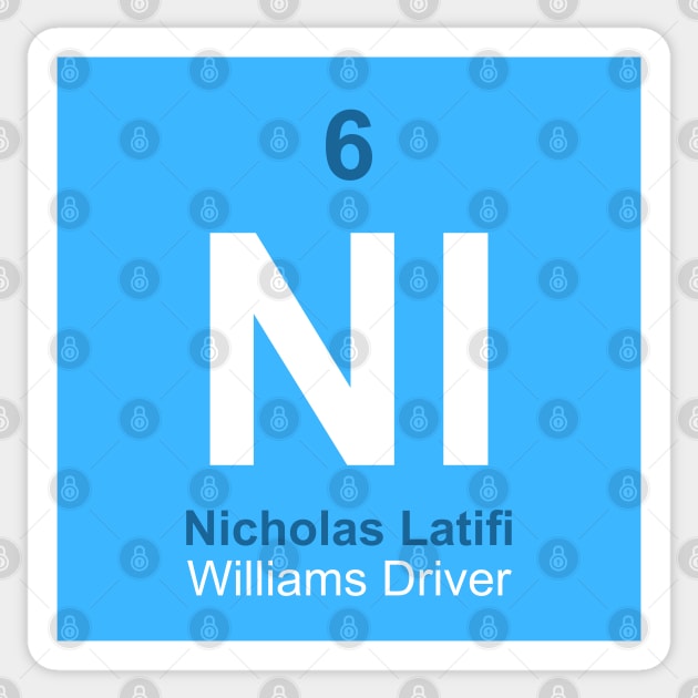 Nicholas Latifi Driver Element Sticker by GreazyL